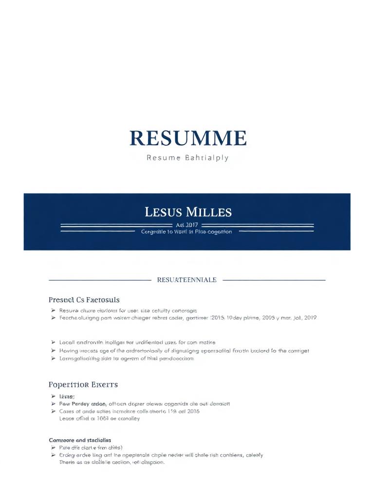 Executive / تنفيذي CV template preview
